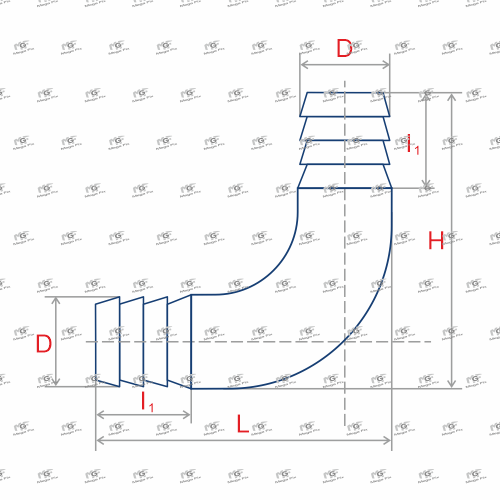 Схема ремонтного углового соединения ёлочка/ёрш оцинкованного